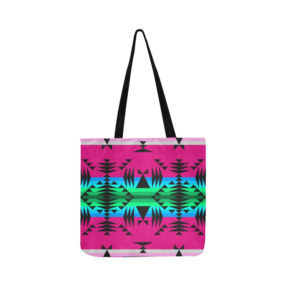 Between the Mountains Sunset Reusable Shopping Bag Model 1660 (Two sides) Shopping Tote Bag (1660) e-joyer