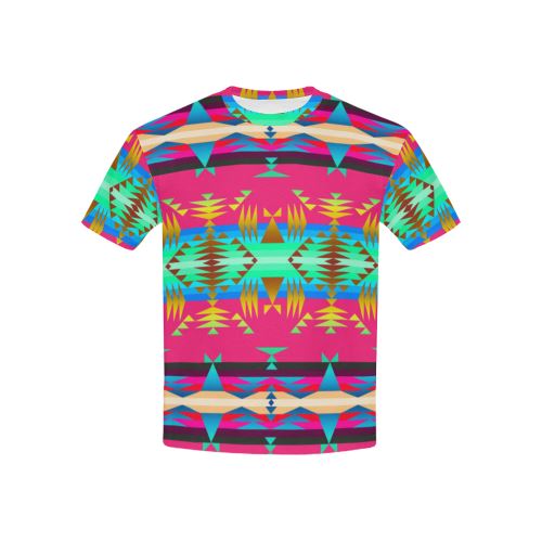 Between the Mountains Sunset Sky All Over Print T-shirt for Kid (USA Size) (Model T40) All Over Print T-shirt for Kid (T40) e-joyer