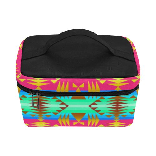Between the Mountains Sunset Sky Cosmetic Bag/Large (Model 1658) Cosmetic Bag e-joyer