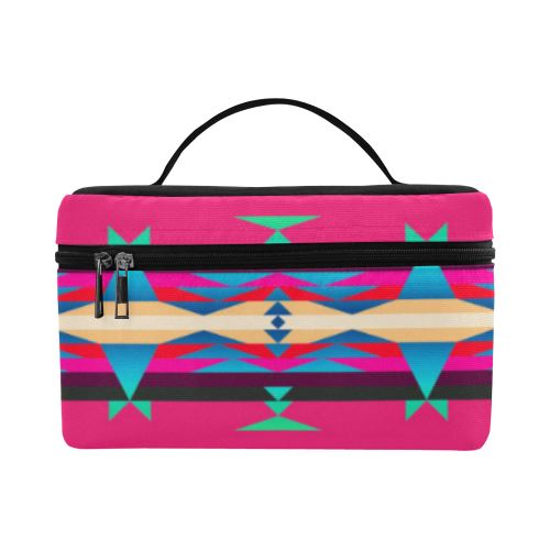 Between the Mountains Sunset Sky Cosmetic Bag/Large (Model 1658) Cosmetic Bag e-joyer