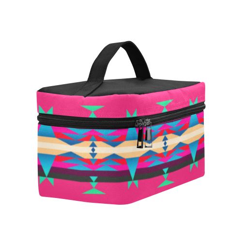 Between the Mountains Sunset Sky Cosmetic Bag/Large (Model 1658) Cosmetic Bag e-joyer