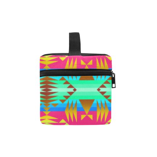 Between the Mountains Sunset Sky Cosmetic Bag/Large (Model 1658) Cosmetic Bag e-joyer