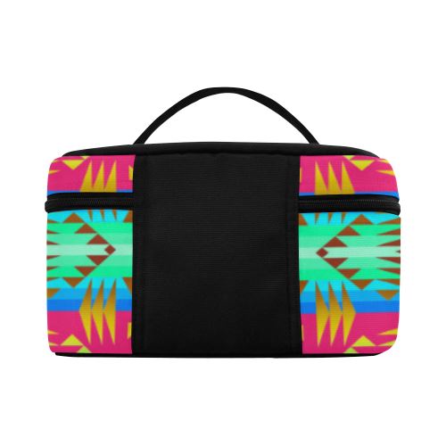 Between the Mountains Sunset Sky Cosmetic Bag/Large (Model 1658) Cosmetic Bag e-joyer