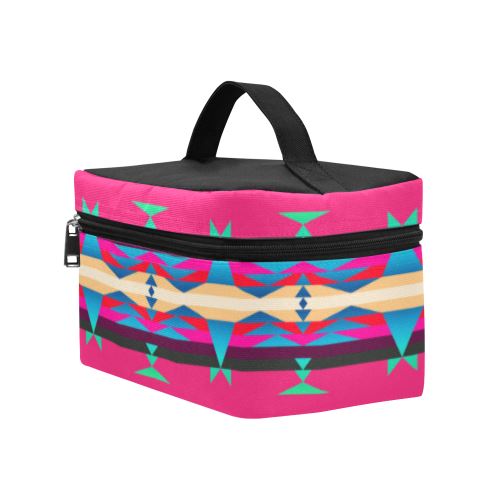 Between the Mountains Sunset Sky Cosmetic Bag/Large (Model 1658) Cosmetic Bag e-joyer