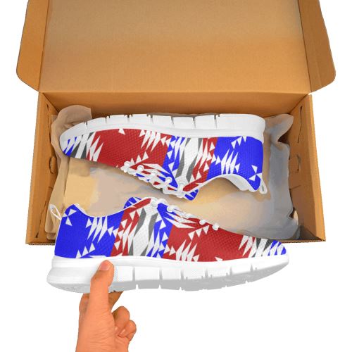Between The Mountains Veterans Men's Breathable Running Shoes (Model 055) Men's Breathable Running Shoes (055) e-joyer