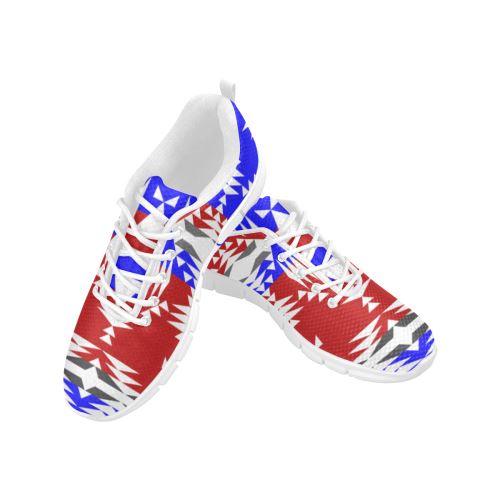 Between The Mountains Veterans Men's Breathable Running Shoes (Model 055) Men's Breathable Running Shoes (055) e-joyer