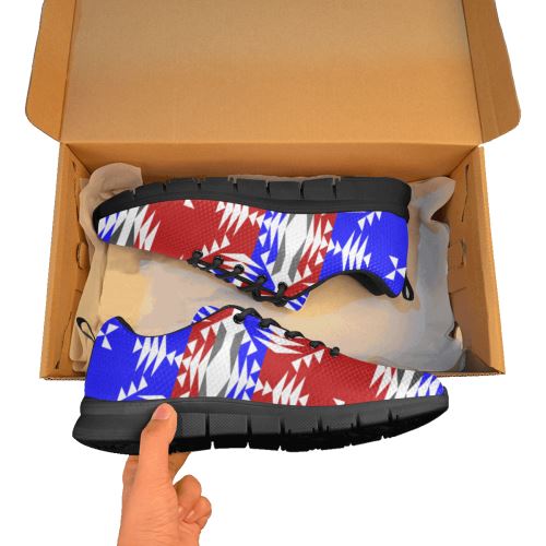 Between The Mountains Veterans Men's Breathable Running Shoes/Large (Model 055) Men's Breathable Running Shoes/Large (055) e-joyer