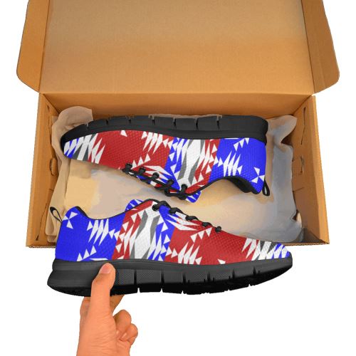 Between The Mountains Veterans Women's Breathable Running Shoes/Large (Model 055) Women's Breathable Running Shoes/Large (055) e-joyer