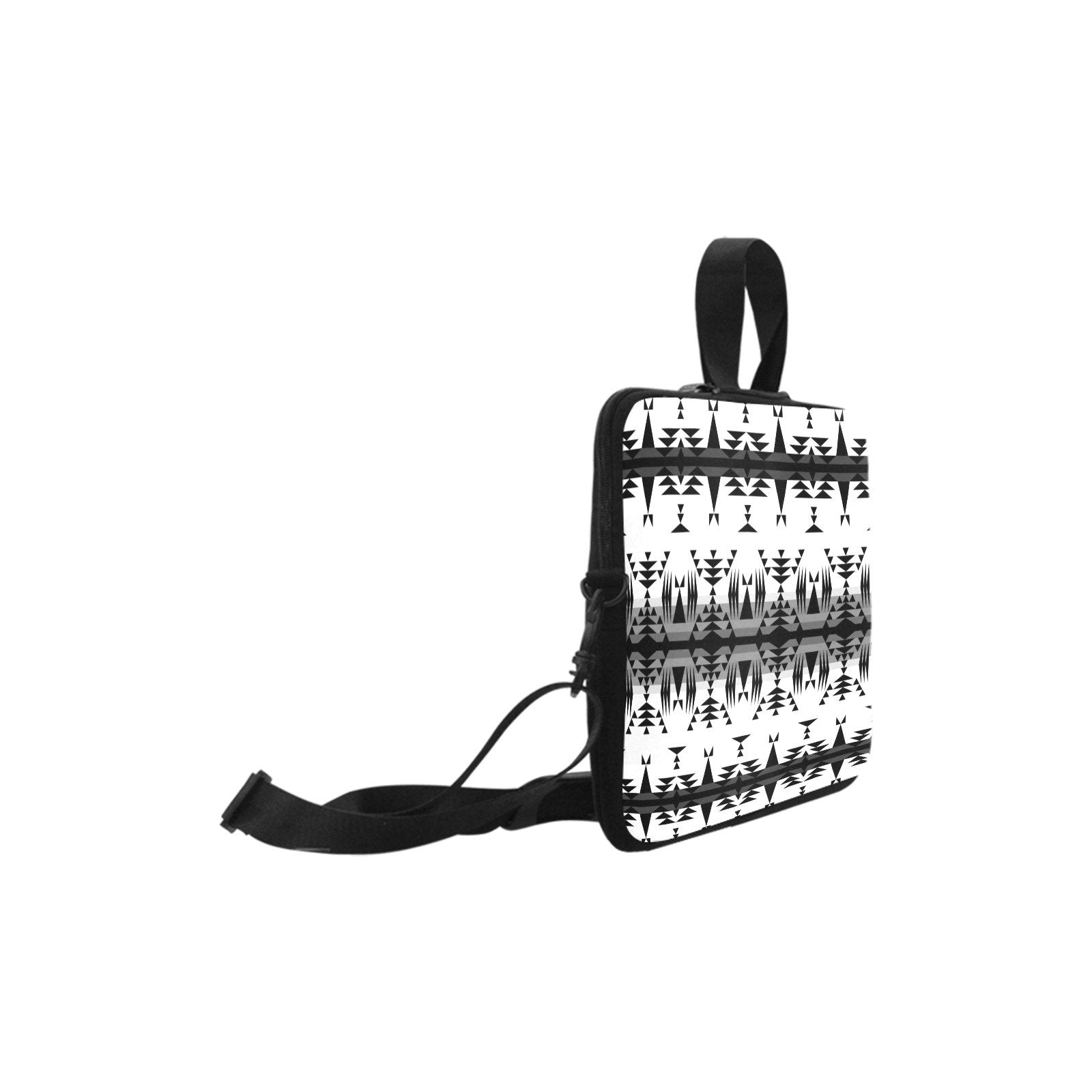 Between the Mountains White and Black Laptop Handbags 14" bag e-joyer