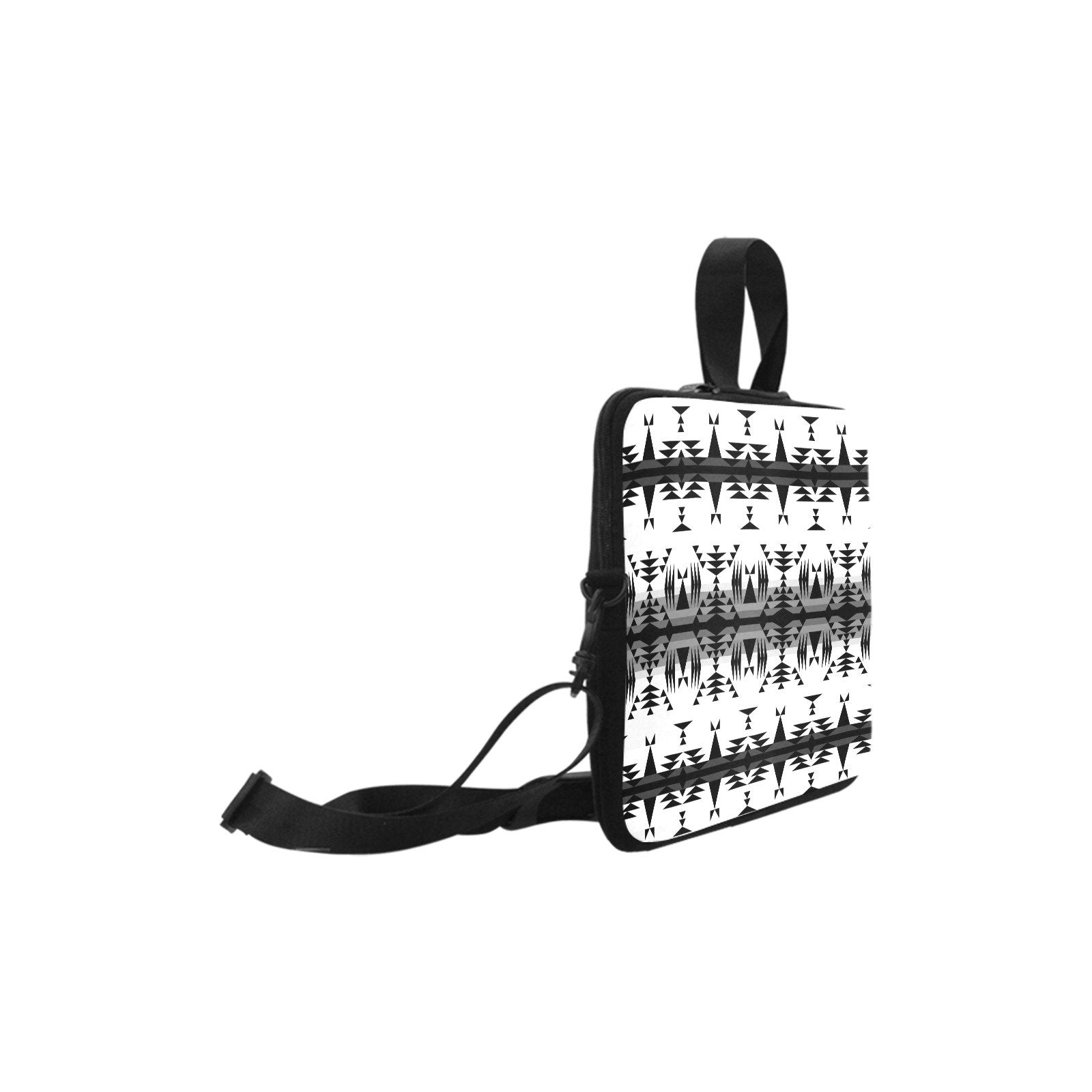 Between the Mountains White and Black Laptop Handbags 17" bag e-joyer