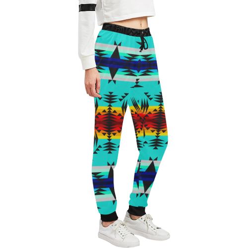 Between the Mountains Women's All Over Print Sweatpants (Model L11) Women's All Over Print Sweatpants (L11) e-joyer
