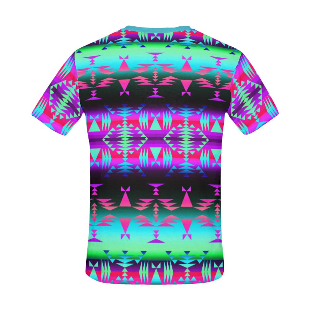 Between the Rocky Mountains All Over Print T-Shirt for Men/Large Size (USA Size) Model T40) All Over Print T-Shirt for Men/Large (T40) e-joyer