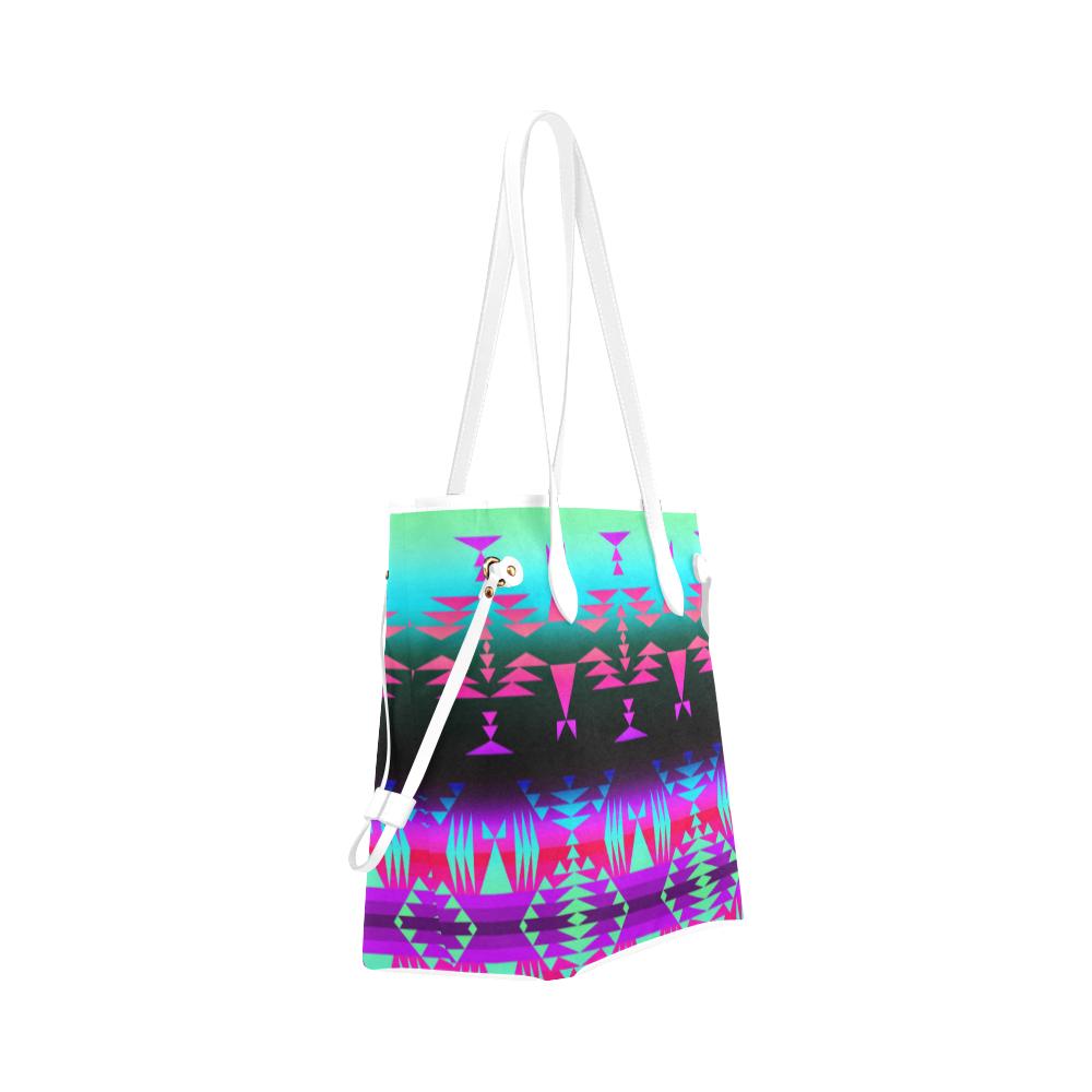 Between the Rocky Mountains Clover Canvas Tote Bag (Model 1661) Clover Canvas Tote Bag (1661) e-joyer