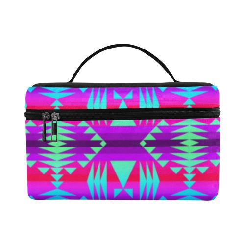 Between the Rocky Mountains Cosmetic Bag/Large (Model 1658) Cosmetic Bag e-joyer