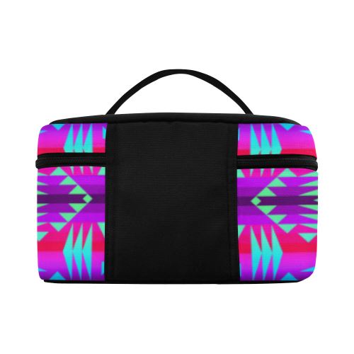 Between the Rocky Mountains Cosmetic Bag/Large (Model 1658) Cosmetic Bag e-joyer