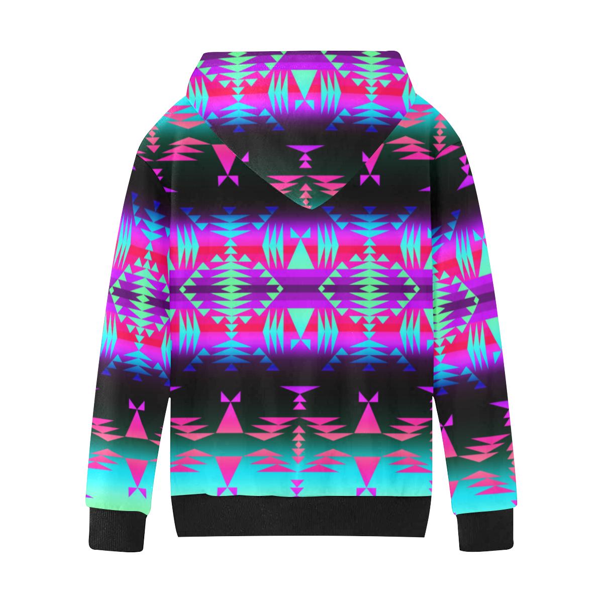 Between the Rocky Mountains Kids' All Over Print Hoodie (Model H38) Kids' AOP Hoodie (H38) e-joyer
