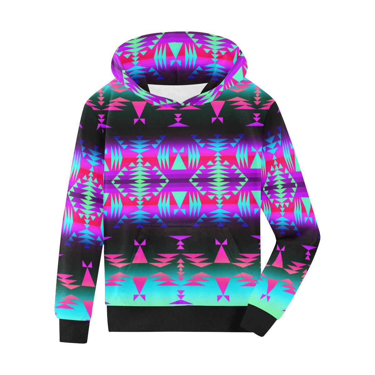 Between the Rocky Mountains Kids' All Over Print Hoodie (Model H38) Kids' AOP Hoodie (H38) e-joyer