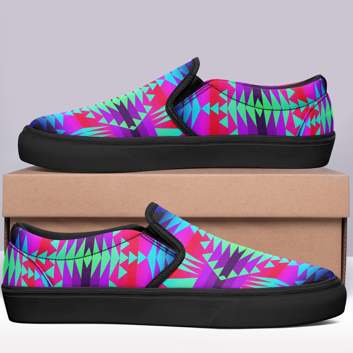 Between the Rocky Mountains Otoyimm Canvas Slip On Shoes 49 Dzine