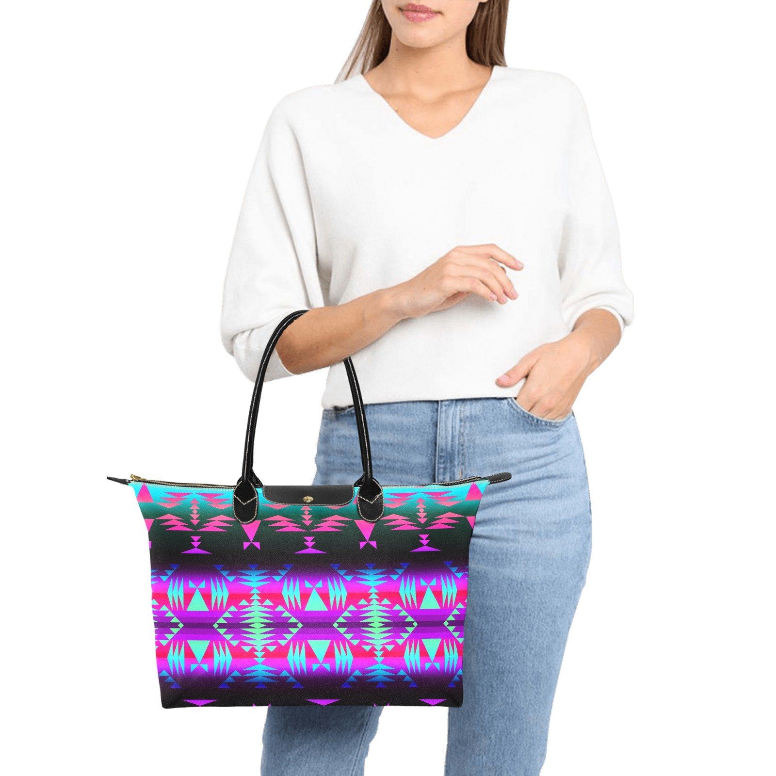 Between the Rocky Mountains Single-Shoulder Lady Handbag (Model 1714) bag e-joyer