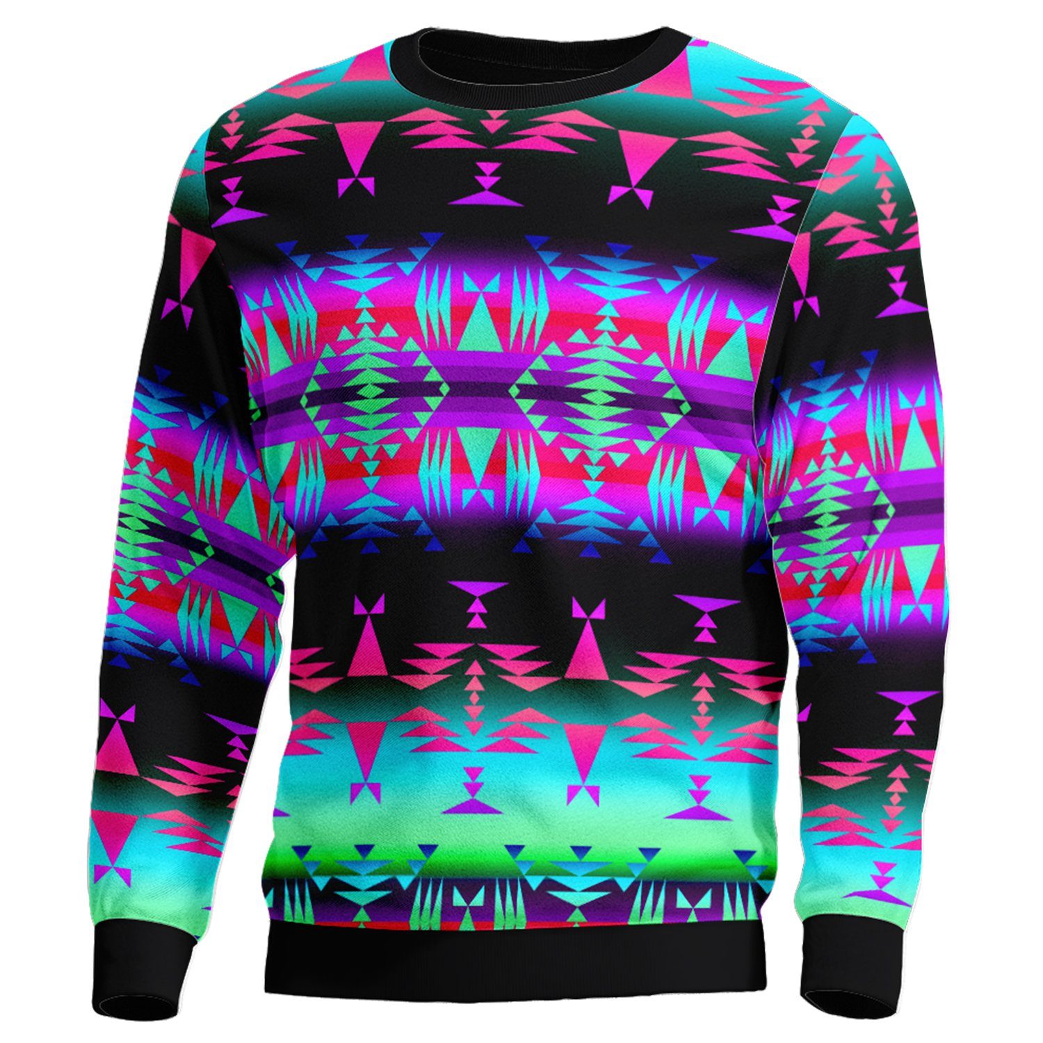 Between the Rocky Mountains Unisex Crewneck Long Sleeve Top 49 Dzine