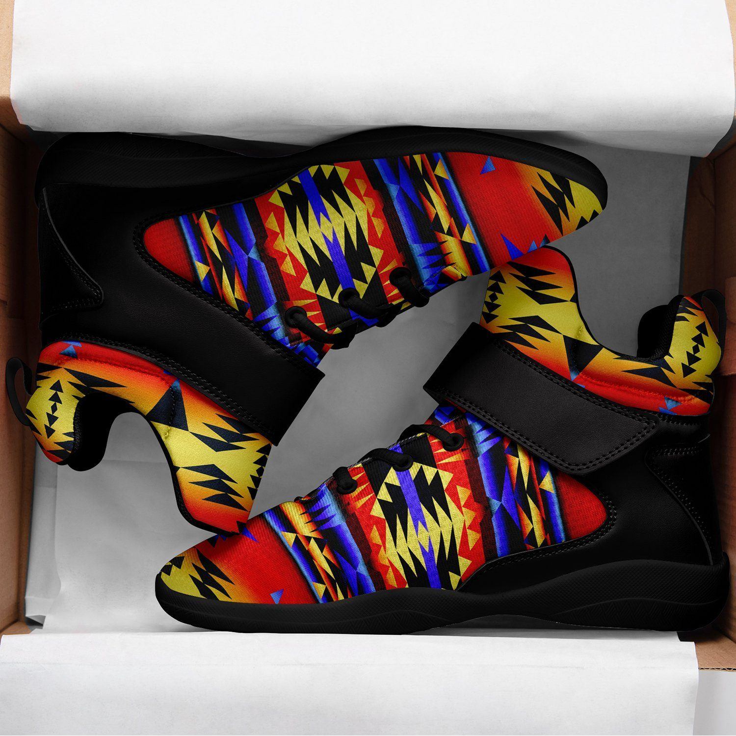 Between the San Juan Mountains Ipottaa Basketball / Sport High Top Shoes - Black Sole 49 Dzine