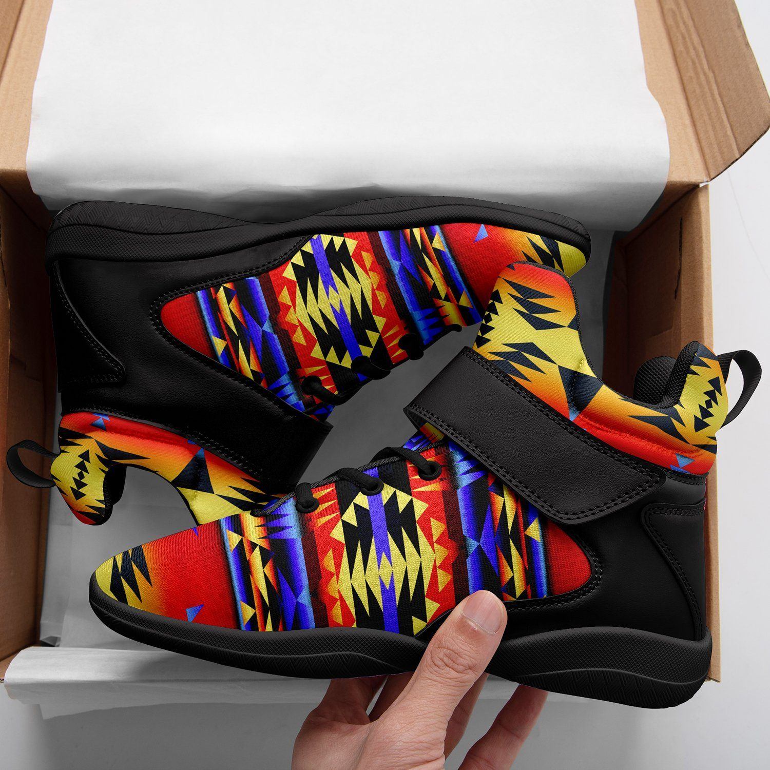 Between the San Juan Mountains Ipottaa Basketball / Sport High Top Shoes - Black Sole 49 Dzine