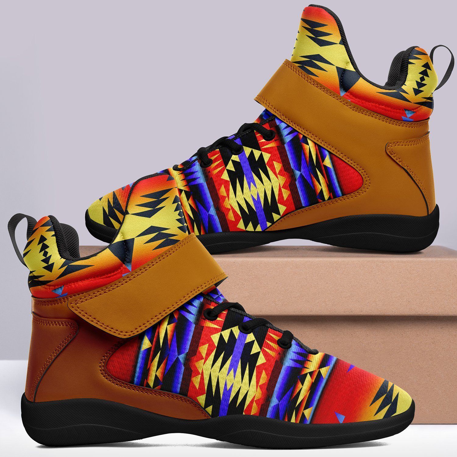 Between the San Juan Mountains Ipottaa Basketball / Sport High Top Shoes - Black Sole 49 Dzine