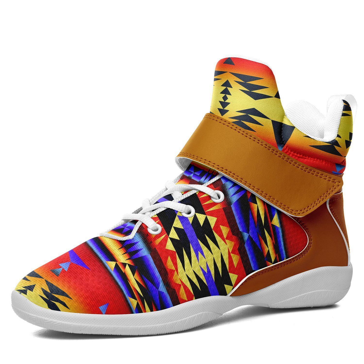Between the San Juan Mountains Ipottaa Basketball / Sport High Top Shoes - White Sole 49 Dzine US Men 7 / EUR 40 White Sole with Brown Strap