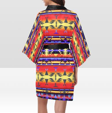 Between the San Juan Mountains Kimono Robe Artsadd