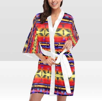 Between the San Juan Mountains Kimono Robe Artsadd