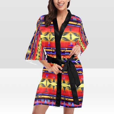 Between the San Juan Mountains Kimono Robe Artsadd