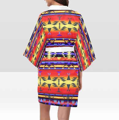 Between the San Juan Mountains Kimono Robe Artsadd