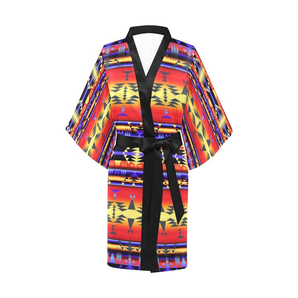Between the San Juan Mountains Kimono Robe Artsadd