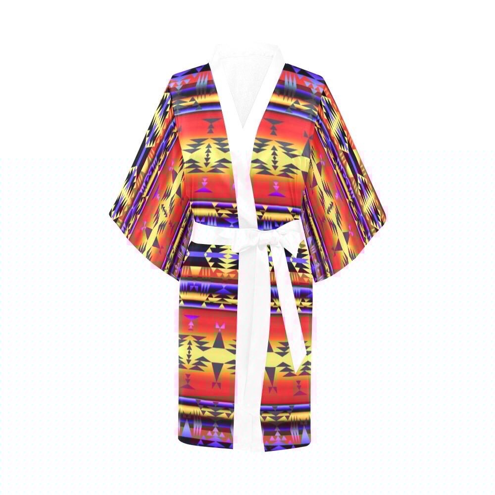 Between the San Juan Mountains Kimono Robe Artsadd