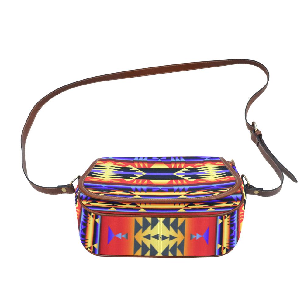 Between the San Juan Mountains Saddle Bag/Small (Model 1649) Full Customization Saddle Bag/Small (Full Customization) e-joyer