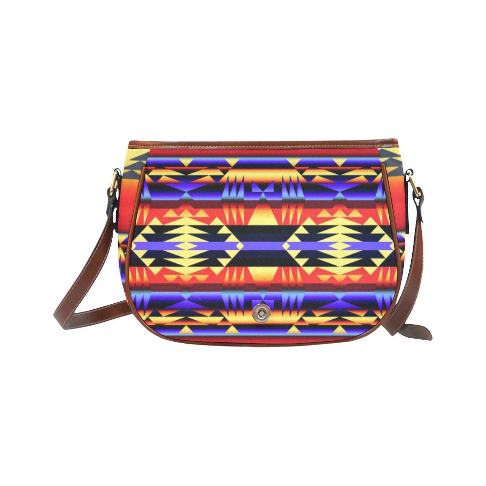 Between the San Juan Mountains Saddle Bag/Small (Model 1649) Full Customization Saddle Bag/Small (Full Customization) e-joyer