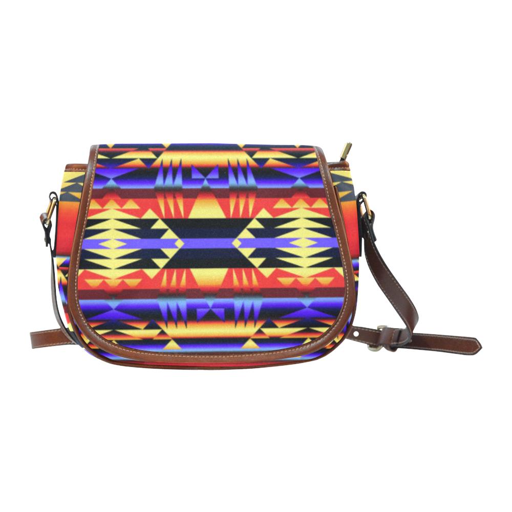 Between the San Juan Mountains Saddle Bag/Small (Model 1649) Full Customization Saddle Bag/Small (Full Customization) e-joyer