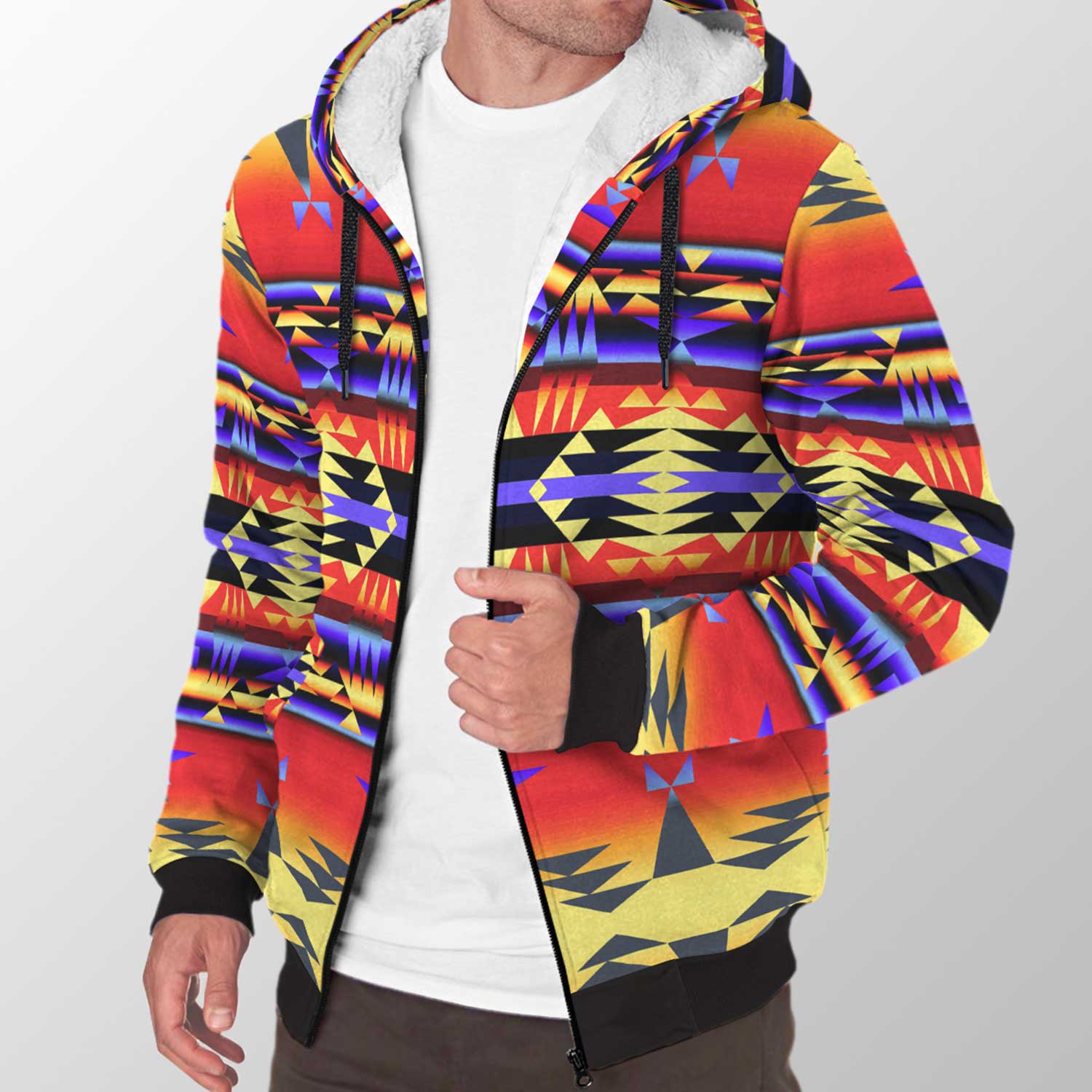 Between the San Juan Mountains Sherpa Hoodie 49 Dzine