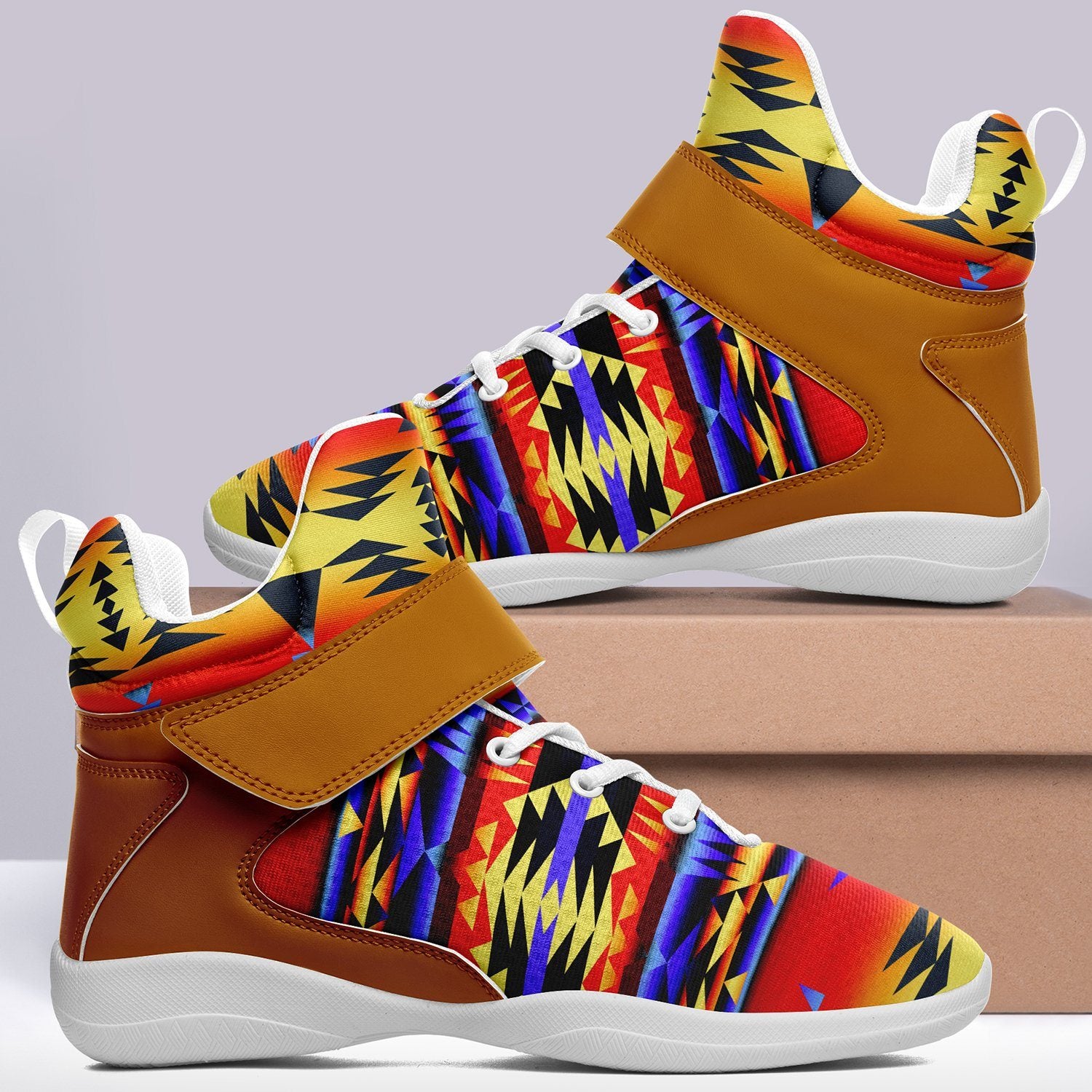 Between the San Juan Mountains White Sole Ipottaa Basketball / Sport High Top Shoes Herman