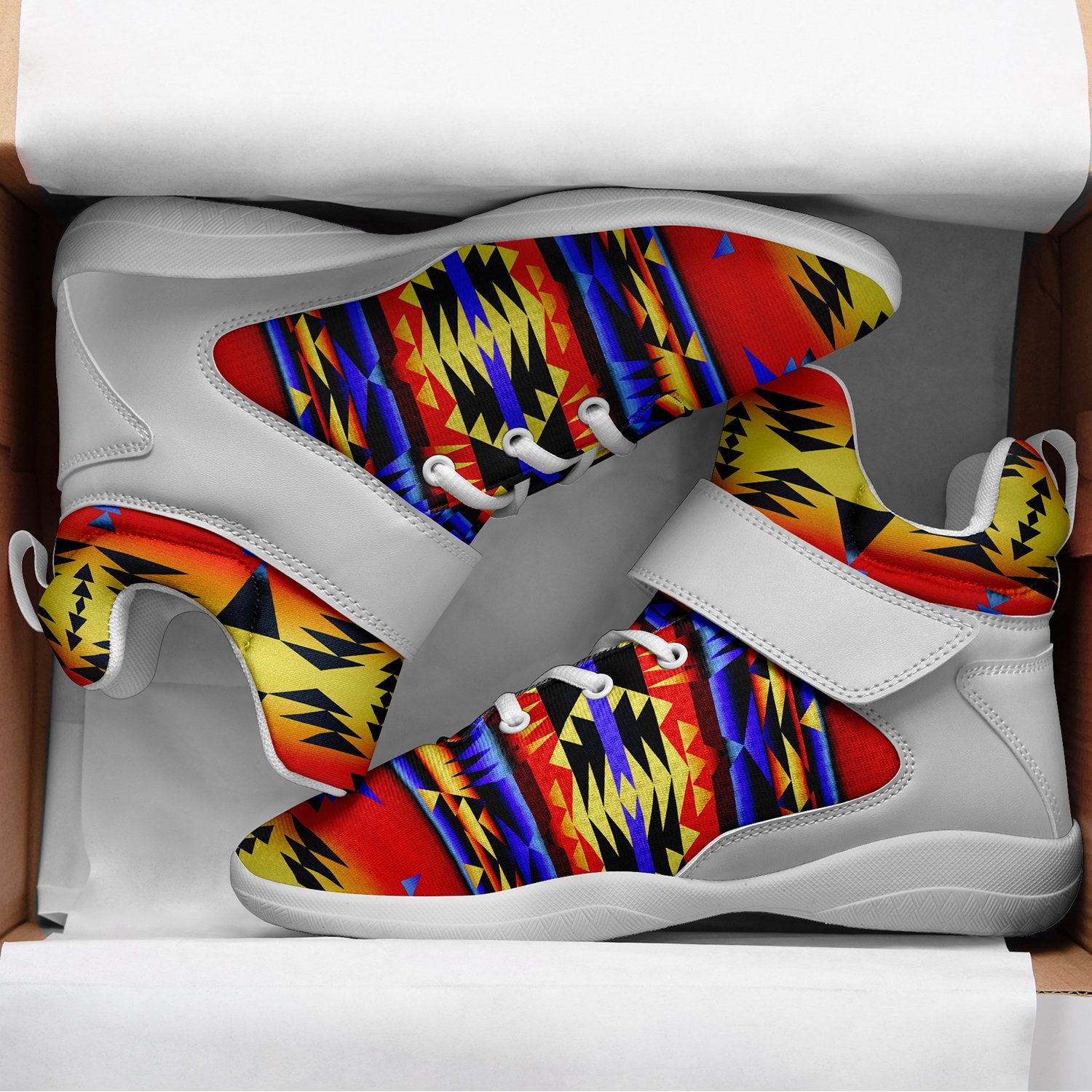 Between the San Juan Mountains White Sole Ipottaa Basketball / Sport High Top Shoes Herman