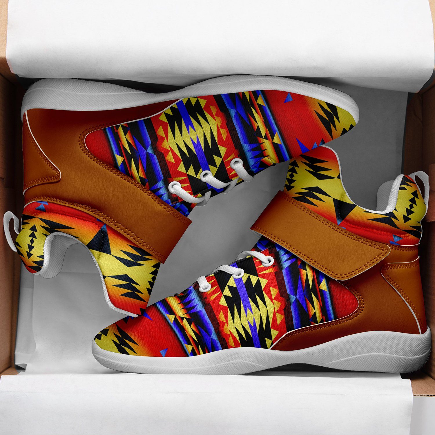 Between the San Juan Mountains White Sole Ipottaa Basketball / Sport High Top Shoes Herman