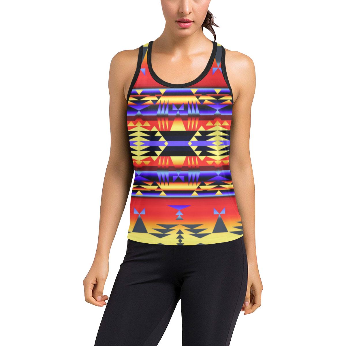 Between the San Juan Mountains Women's Racerback Tank Top (Model T60) Racerback Tank Top (T60) e-joyer