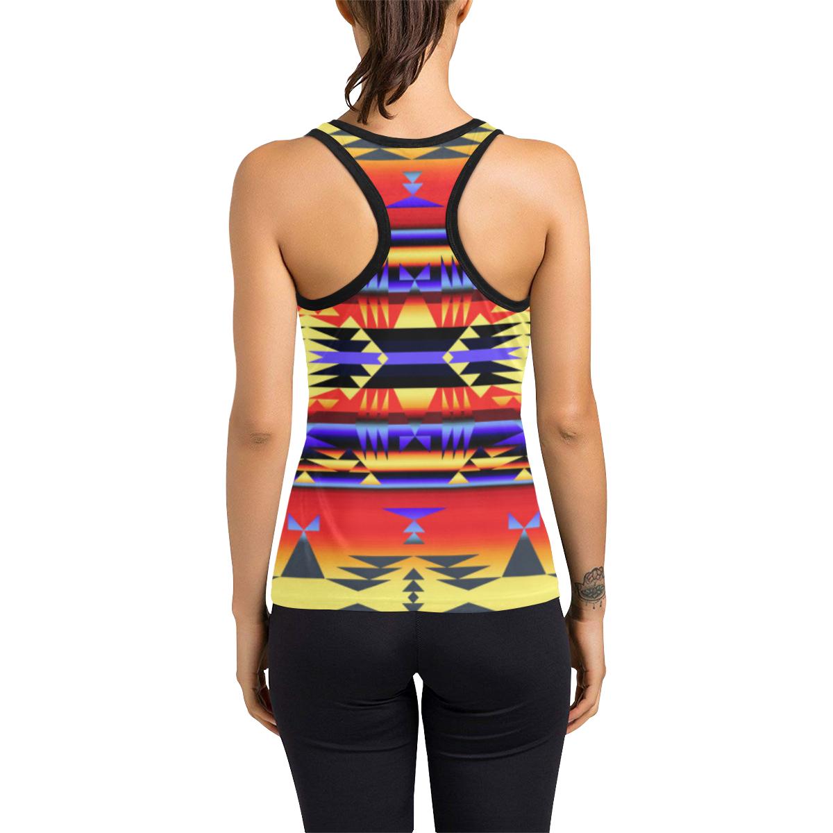 Between the San Juan Mountains Women's Racerback Tank Top (Model T60) Racerback Tank Top (T60) e-joyer