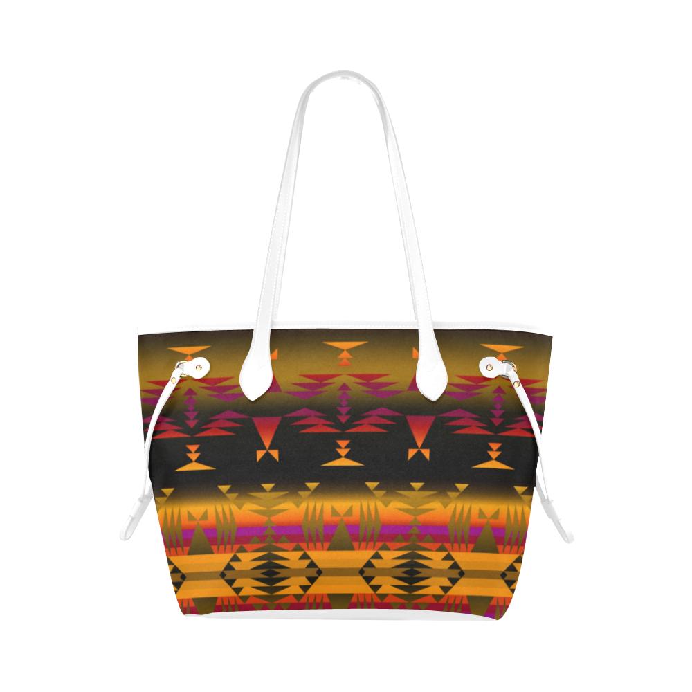 Between the Mountains Berry Clover Canvas Tote Bag