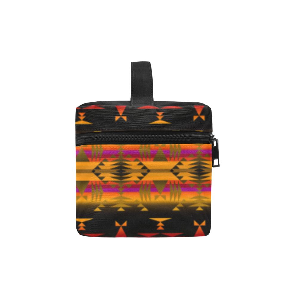 Between the Sierra Mountains Cosmetic Bag/Large (Model 1658) Cosmetic Bag e-joyer
