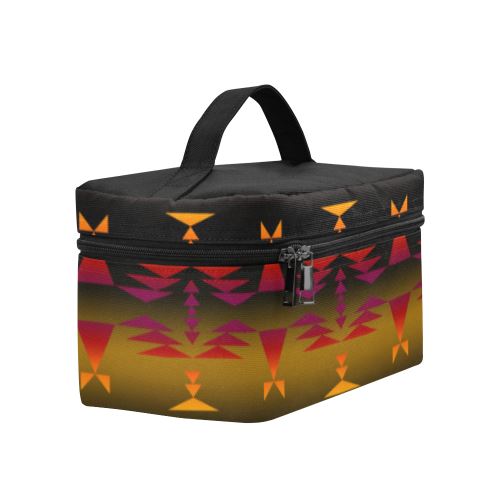 Between the Sierra Mountains Cosmetic Bag/Large (Model 1658) Cosmetic Bag e-joyer