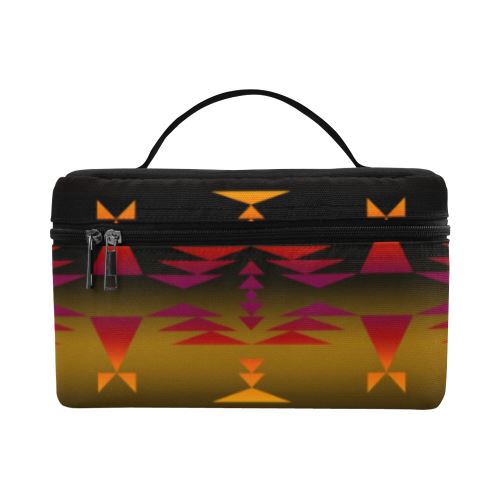Between the Sierra Mountains Cosmetic Bag/Large (Model 1658) Cosmetic Bag e-joyer
