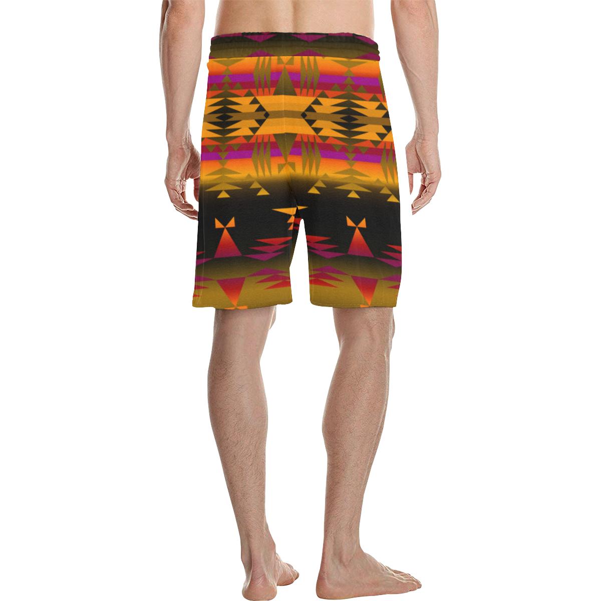 Between the Sierra Mountains Men's All Over Print Casual Shorts (Model L23) Men's Casual Shorts (L23) e-joyer