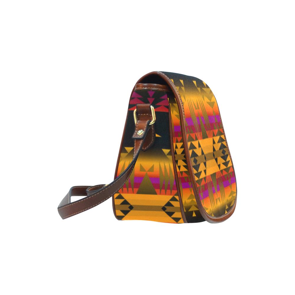 Between the Sierra Mountains Saddle Bag/Small (Model 1649) Full Customization Saddle Bag/Small (Full Customization) e-joyer