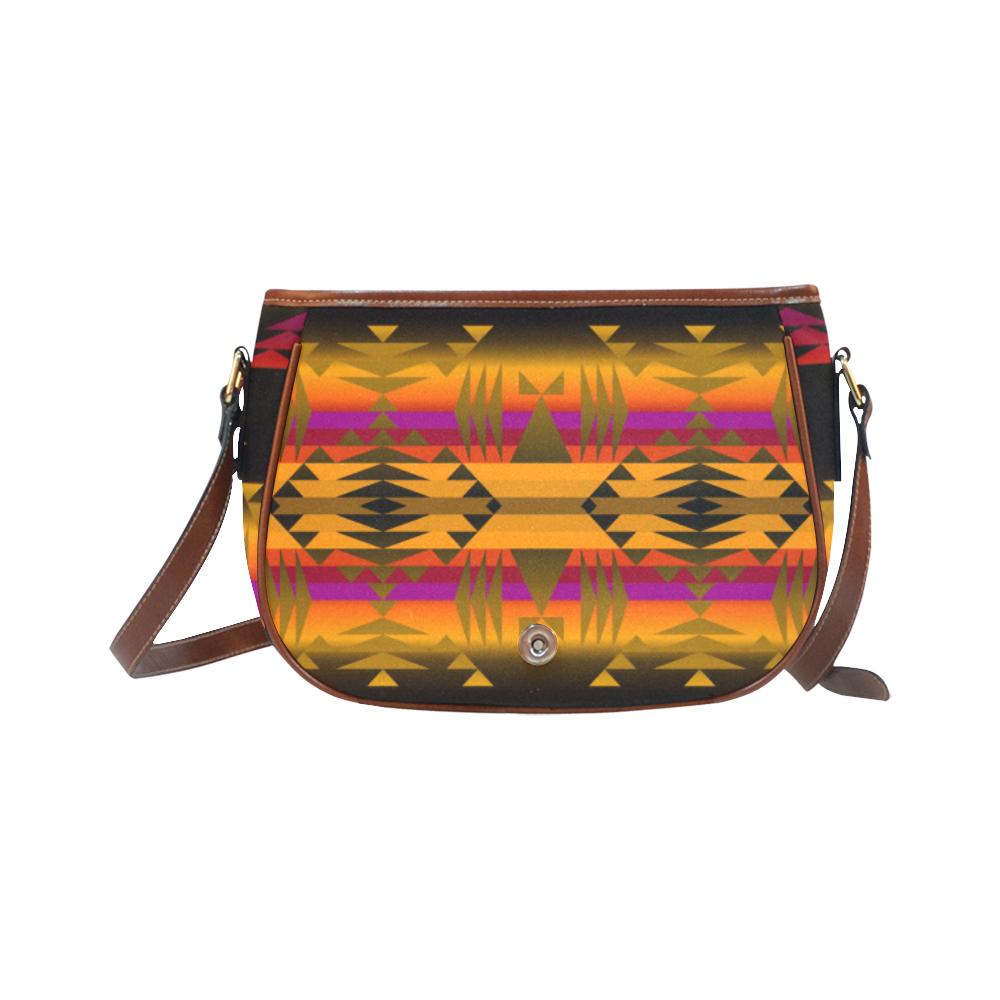 Between the Sierra Mountains Saddle Bag/Small (Model 1649) Full Customization Saddle Bag/Small (Full Customization) e-joyer